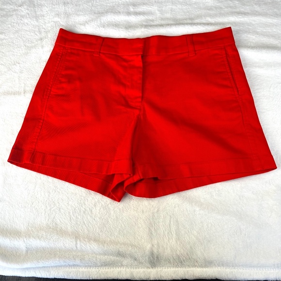 J.Crew 4" Stretch Chino Short Size 10 Belvedere Red Color - Picture 5 of 14
